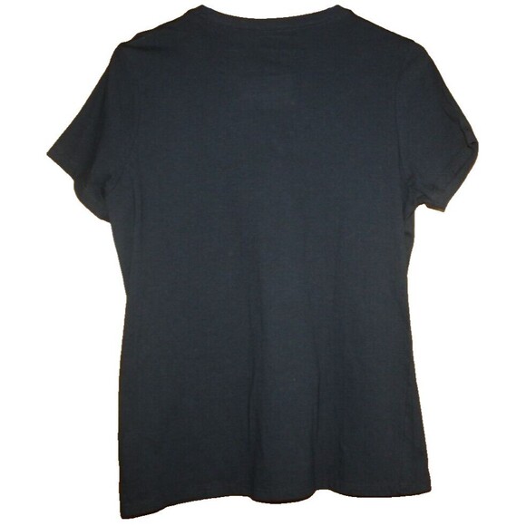 Capital University T-Shirt Size M Black & Purple SS Cotton Campus Girls Guys NWT - Picture 4 of 4